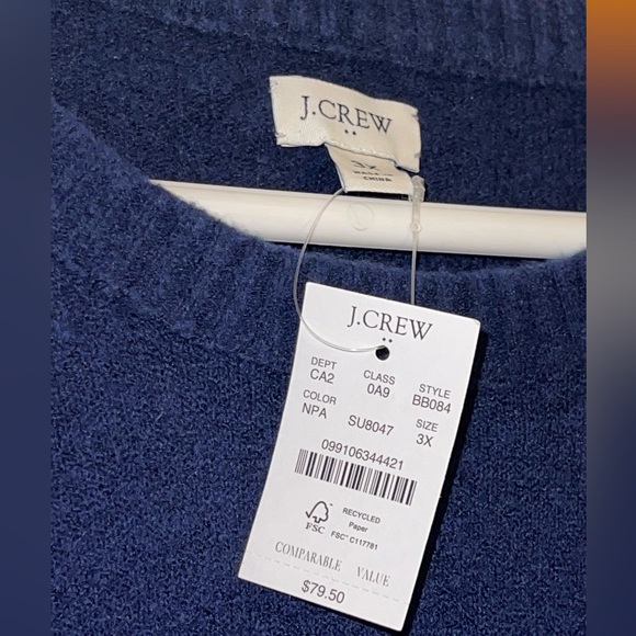 NWT J.Crew sweater size 3x - Picture 2 of 4